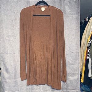 a new day Women's Brown Open Front Cardigan